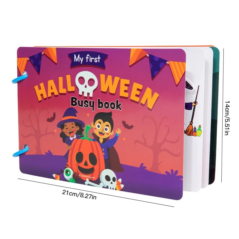 Montessori książeczka sensoryczna dla malucha - na Halloween i Boże Narodzenie🎁